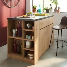 Alinea Gabin Bar Ilot Central L140cm Rangement Reversible Home Decor Kitchen Table Home