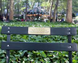 Chair Plaque In Bryant Park Bryant Park Outdoor Park