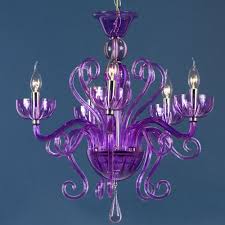This star ceiling light fixture is a designer project, which will add some smooth, contemporary character to any space. Purple Swirl Acrylic 5 Light Chandelier French Lighting Purple Chandelier
