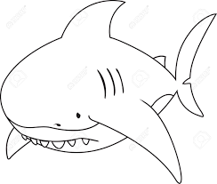 And now a bit of horrible grace. Sad Looking Great White Shark Coloring Book Royalty Free Cliparts Vectors And Stock Illustration Image 39328562