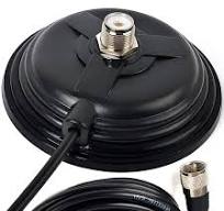 HYS TC-110M CB/VHF/UHF/HF Ham Radio Antenna Magnet Mount SO-239 Connection  Style W/5M(16.4ft) RG58 Coaxial Cable PL-259 Plug