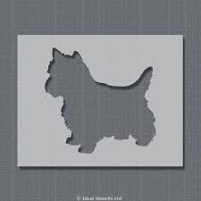 Border terriers har mere amerikanske kennel club earthdog titler end nogen anden race. Yorkshire Terrier Stencil Decor Craft Ideal Stencils Idealstencils
