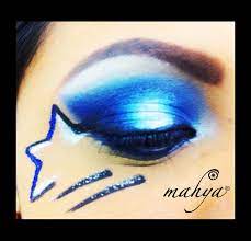 Dallas Cowboys Inspired Eye Makeup Using Mahya Cosmetics Lapis Silky Blue Gothic Black Diamond A Dallas Cowboys Makeup Dallas Cowboys Nails Dallas Cowboys