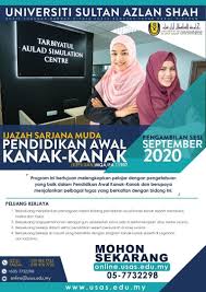 Kolej perkembangan awal kanak kanak. Siapa Cakap Belajar Universiti Sultan Azlan Shah Usas Facebook