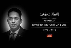 He is the member of parliament of malaysia for the tanjong piai constituency in the state of johor from 2018.1 dr. Bersatu Jangan Bercakaran Sesama Sendiri Pesanan Terakhir Dr Md Farid Astro Awani