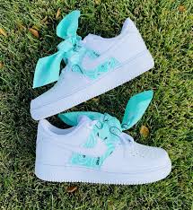 Teal Bandana Air Force 1 The Custom Movement Cute Nike Shoes Jordan Shoes Girls White Nike Shoes