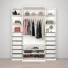 Pax Armoire Penderie Blanc Tyssedal Verre 200x60x236 Cm Ikea Ikea Penderie Pax Armoire Penderie Penderie