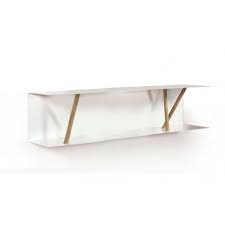 Dans cette vidéo, je vous explique comment j'ai réalisé une étagère suspendue. Etagere Moderne Et Elegante En Acier Et Bois A Placer Au Mur