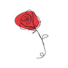 Pin By Julia Sposib On Mural 2020 In 2020 Rose Illustration Line Art Drawings Flower Illustration
