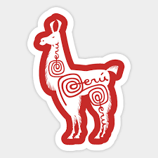Marca Peru Logo Buscar Con Google Alpaca Small Magnets Stickers