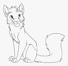 Warrior cat coloring pages remix by hjof010604; Warrior Cat Drawing Outline Friwm Warrior Cat Coloring Pages Lineart Hd Png Download Kindpng