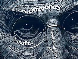 Steven Paul Jobs Typographic Portrait Typography Inspiration Typography Design