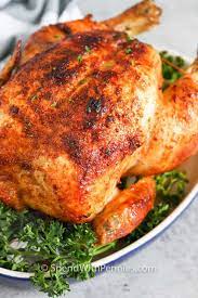 Rotisserie Chicken Made In The Oven Or In The Rotisserie Results In A Perfectly Rotisserie Chicken Recipe Chicken Seasoning Recipes Rotisserie Chicken Recipes
