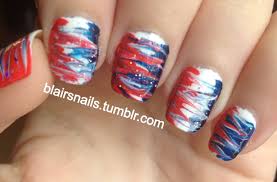 Video nail art tutorial red white and blue. Blairsnails Happy 4th I Love Being Festive With My Nail