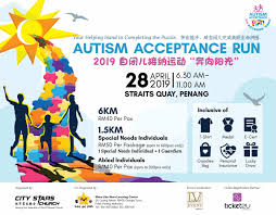 Penang has a subreddit now!! Autism Acceptance Run 2019 Ticket2u