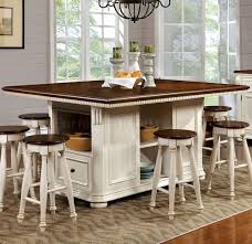 Target marketing systems counter height belfast table with apron trimmed edges and shaker shaped legs, black. Sabrina Cm3199wc Pt Counter Height Table Off White Cherry