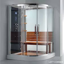 Steam shower units to waterfall showerheads, bathing in luxury has come a long way. 59 X 59 Frewin Corner Steam Shower Enclosure Shower Enclosure Corner Shower Enclosures Glass Shower Enclosures