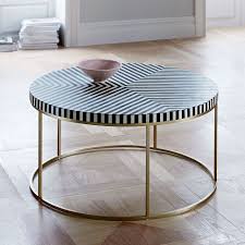 Black And White Striped End Table Striped Bone Inlaid Coffee Table West Elm Coffee Table Coffee Table White Antique Coffee Tables
