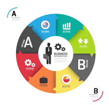 Infographic Color Pie Chart Vector Circle Infographic