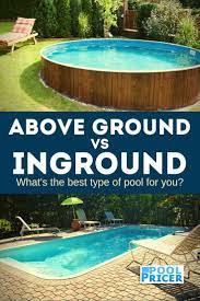 Above Ground Vs Inground It S Not Just About Cost Pool Pricer Best Above Ground Pool Pools Backyard Inground In Ground Pools