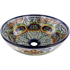 round vessel mexican ceramic sinks