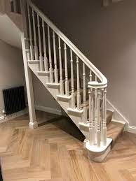 Stair Railings Settling Is Easier Than You Think Home To Z Painted Staircases White Staircase Staircase Design