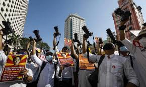 The 2021 myanmar protests are domestic civil resistance efforts in myanmar in opposition to the 2021 myanmar coup d'état, which was staged by min aung hlaing. Myanmar Protests Anger Grows Over Night Time Arrests Of Junta Critics Myanmar The Guardian