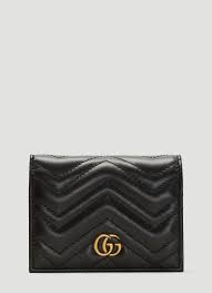 Beige and ebony gg supreme 1 styles. Gucci Women S Gg Marmont Card Case Wallet In Black Ln Cc
