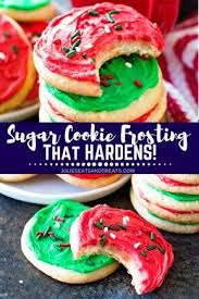 Homemade Sugar Cookie Frosting That Hardens The Perfect Sugar Cookie Frosting For De Homemade Sugar Cookies Sugar Cookies Recipe Sugar Cookie Frosting Recipe