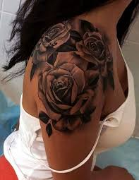 Epaule Rose Noire Epaule De Mybodiart 800600 Px Visite Www Omnipopmag Co Pour In 2020 Tattoos Rose Shoulder Tattoo Cool Tattoos For Girls