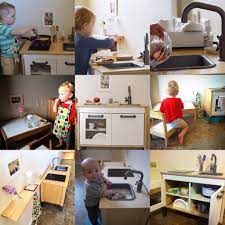 Come follow me (rebelle kitchen) on pinterest for other toddler inspiration, recipes, or on instagram where you can save my recipes to your collection for easy cooking! Our Child Sized Kitchen A History Our Montessori Life