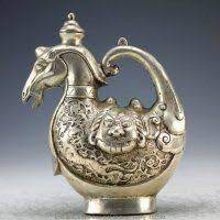 Tibetan Silver Horse Tea Pot Set Tea Tea Pots