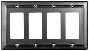 If you are a seller and want to participate in this program click here to learn more. Monarch Abode Architectural Matte Black Quad Rocker Wall Plate Switc