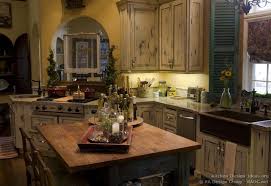 Kitchen Cabinets Traditional Two Tone 014 S3229211 Antique White Copper Farm Si Country Kitchen Decor French Country Decorating Kitchen French Country Kitchens
