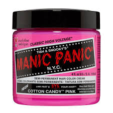 Guide to salon hair dye: Cotton Candy Pink Manic Panic Semi Permanent Hair Color Sally Beauty