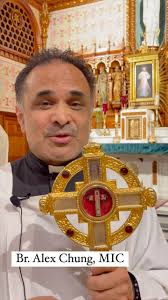 On the Feast of the Exaltation of the Holy Cross, Br. Alex Chung, MIC,  holds a relic of the True Cross at the National Shrine of The Divine Mercy.  Relics of the True Cross are associated with some of ...