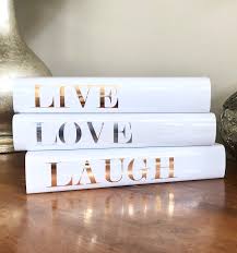 Live Love Laugh Gold Silver Metallic Decorative Book Set Live Laugh Love Shiny Chrome Coffee Table Books Fashion Books Book Lover Gift In 2020 Book Decor Coffee Table Books Decor Fashion Books