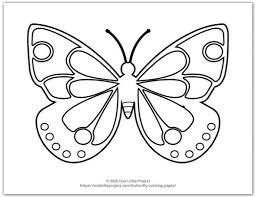 Visit kidzone's monarch butterflies section. Butterfly Coloring Pages Free Printable Butterflies One Little Project