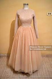Hijab Soiree Outfits For Women فستان سواريه منفوش للمحجبات باللون الشامبين Muslim Fashion Dress Soiree Dress Hijab Dress Party