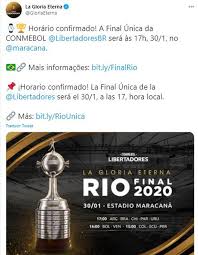 See more of copa libertadores 2020 on facebook. Final Copa Libertadores 2020 Conmebol Oficializo Dia Y Hora Del Partido Que Definira Al Campeon En El Maracana Nczd Deporte Total El Comercio Peru