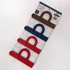 100均の引っ掛け収納できる ポリ袋クリップ kitchen clipper ハンドバッグタイプ が可愛い ハンドバッグ 100均 ポリ袋