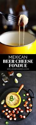 In a large pot, combine the broth, spices and tequila using a whisk, bring to a boil and simmer for 5 minutes before transferring to the fondussimo fondue pot. Mexican Beer Cheese Fondue Melanie Makes