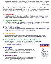 Dbs 7habitsofhighlyeffectivepeople Htm Highly Effective People Covey 7 Habits 7 Habits