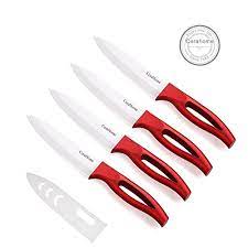 Contents ceramic and stainless steel knife brand reviews summary of 15 ceramic knives reviews do not leave knives in the kitchen sink. Ceramic Knife Cerahome Ceramic Kitchen Knife Set With Sheath Super Sharp Kitchen Knives 5inch Fruit Knife Red Buy Online In Cayman Islands At Cayman Desertcart Com Productid 165183377
