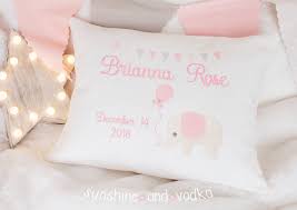 Personalized Baby Pillow Embroidered Decorative Pillow Etsy Personalized Baby Pillow Baby Pillows Welcome Baby