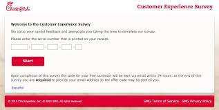 Select your preferred language between the available options of english and spanish. Chick Fil A Survey Get Free Sandwich Mycfavisit Widget Box