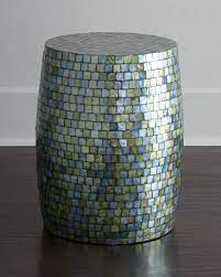 Follow their instructions in these tutorials and create your own diy mosaic garden art pieces! Capiz Barrel Garden Stool