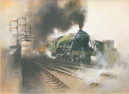 David Weston The Master Cutler Train Art Railroad Art Model Railway