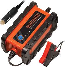 Black Decker Smart Battery Charger Black Decker Bc2wbd Fully Automatic 2 Amp 12v Waterproof Battery Charger Maintainer With Cable Clamps Lear Battery Charger Deep Cycle Battery Battery Clamp