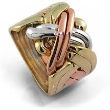 Ring has a hallmark of 14k at the inner surface of the face of the ring. 14k Gold 8 Band Regular Puzzle Ring 8b141tc Puzzle Ring Ring Stores Rings